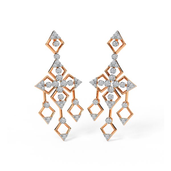 Dazzling Droplets Diamond Drop Earrings - Image 7