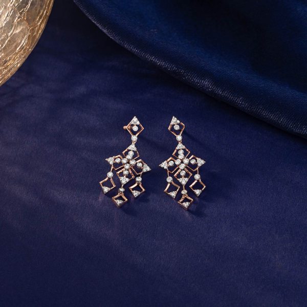 Dazzling Droplets Diamond Drop Earrings - Image 3