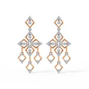Dazzling Droplets Diamond Drop Earrings