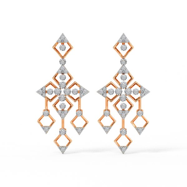 Dazzling Droplets Diamond Drop Earrings