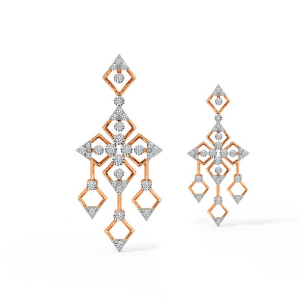 Dazzling Droplets Diamond Drop Earrings - Image 4