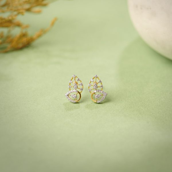 Pretty Petal Gemstone Stud Earrings - Image 3