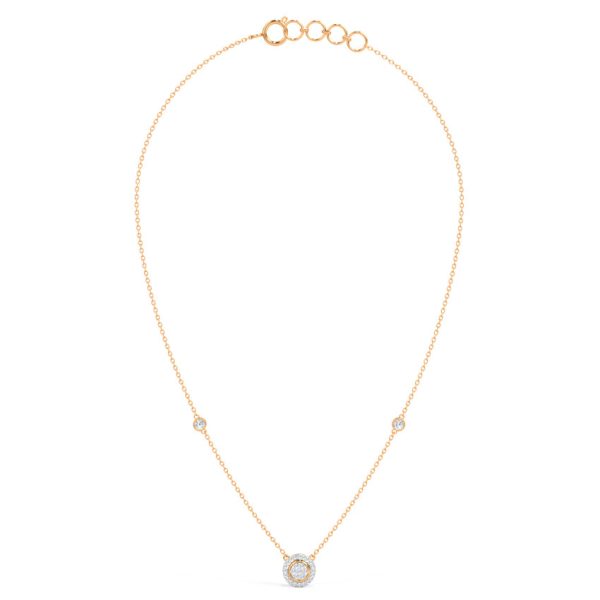 Halo Circlet Diamond Necklace