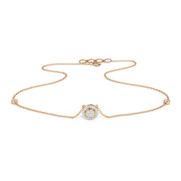 Halo Circlet Diamond Necklace - Image 3