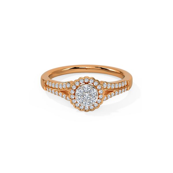 Radiant Linear Diamond Ring - Image 4