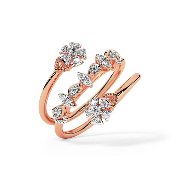 Helina Spiral Diamond Ring