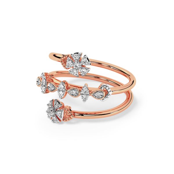 Helina Spiral Diamond Ring - Image 6