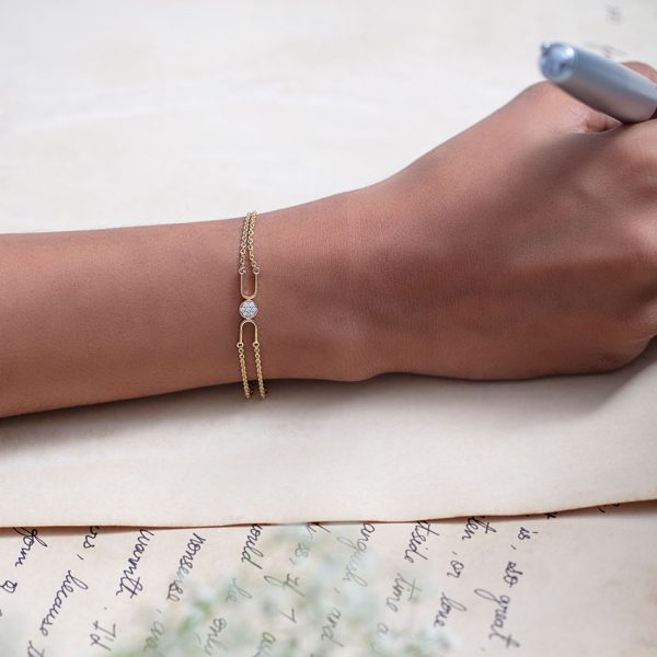Elia Hug Diamond Bracelet - Image 4