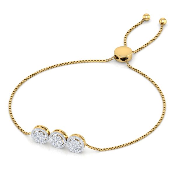 Ahana Seven Stone Adjustable Diamond Bracelet - Image 7