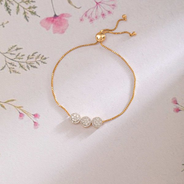 Ahana Seven Stone Adjustable Diamond Bracelet - Image 4