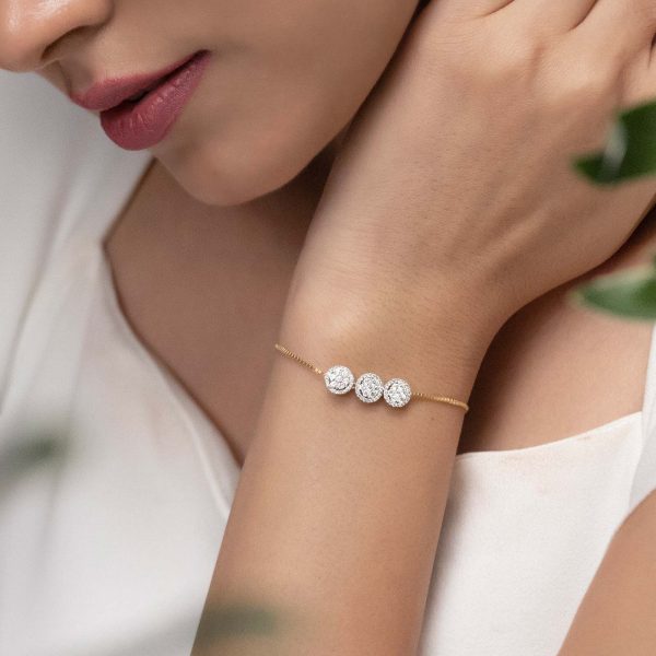 Ahana Seven Stone Adjustable Diamond Bracelet - Image 2
