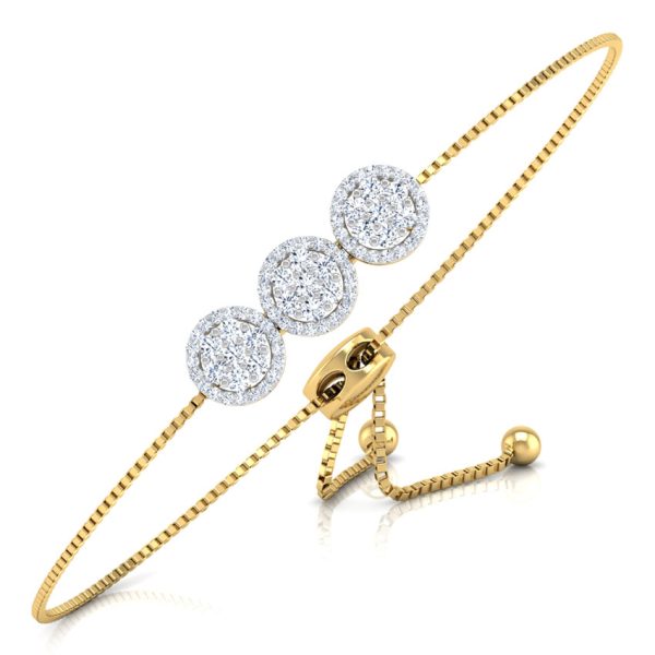 Ahana Seven Stone Adjustable Diamond Bracelet - Image 5
