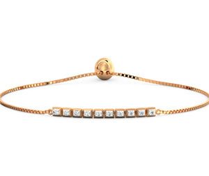 Cubic Diamond Adjustable Bracelet