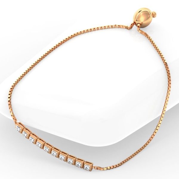 Cubic Diamond Adjustable Bracelet - Image 5