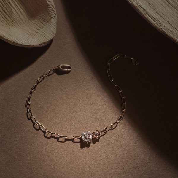 Twin Clover Diamond Bracelet - Image 3