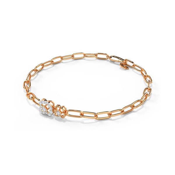Twin Clover Diamond Bracelet - Image 6