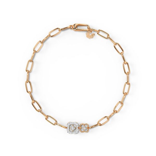 Twin Clover Diamond Bracelet - Image 7